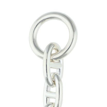 HERMES Chaine d'Ancre TGM Silver Bracelet Size 11LINK