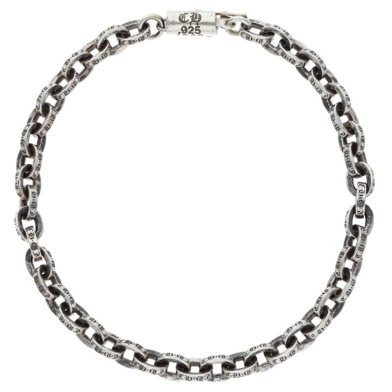 Chrome Hearts Paper Chain Silver Bracelet Size 7INCH