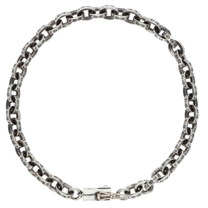 Chrome Hearts Paper Chain Silver Bracelet Size 7INCH