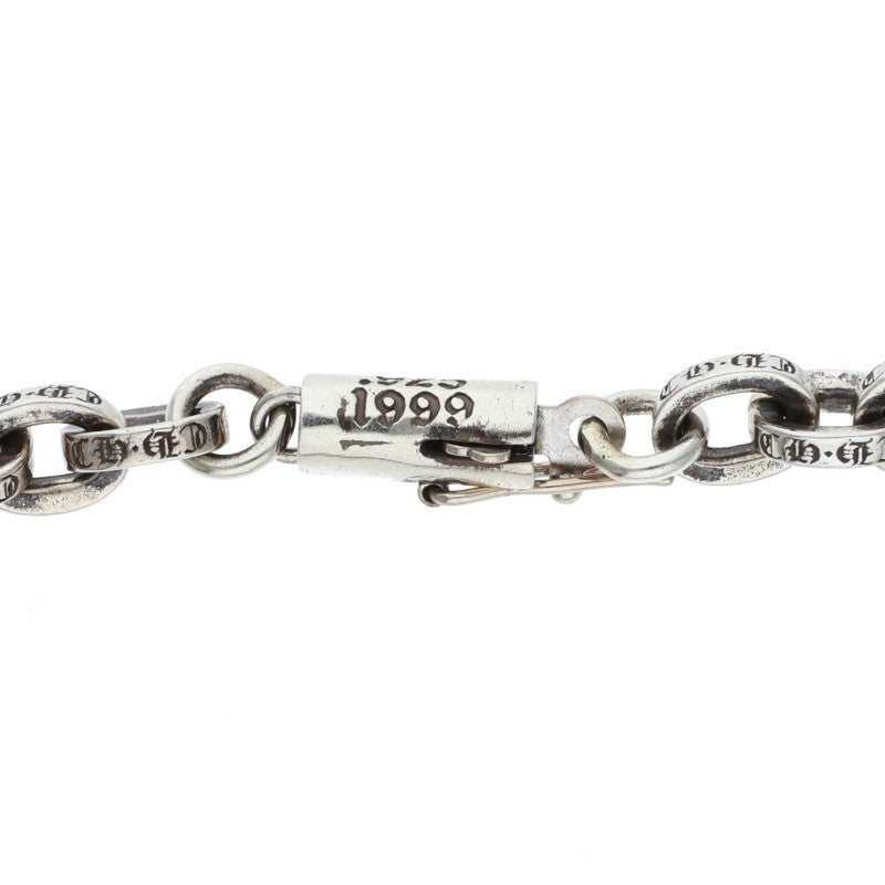 Chrome Hearts Paper Chain Silver Bracelet Size 7INCH