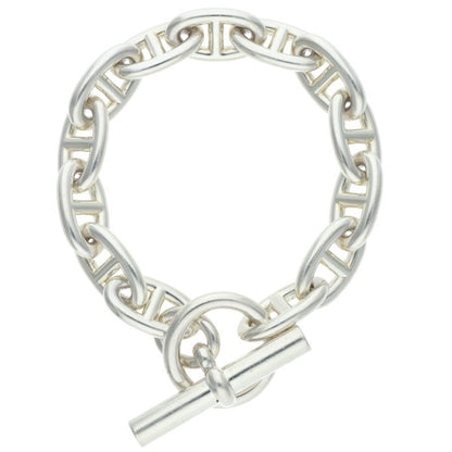 HERMES Chaine d'Ancre GM Silver Bracelet Size 13LINK