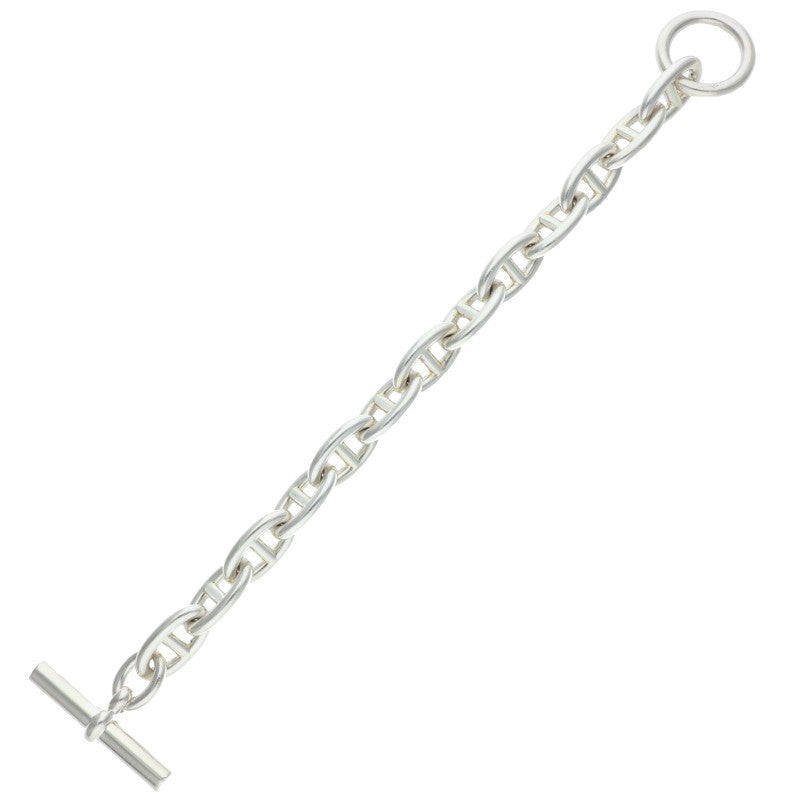 HERMES Chaine d'Ancre GM Silver Bracelet Size 13LINK