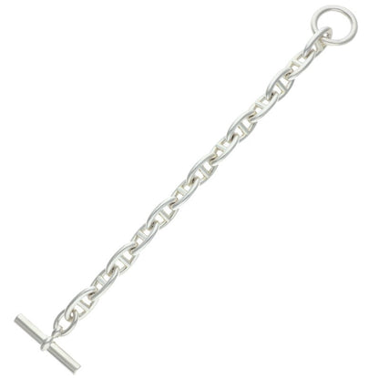 HERMES Chaine d'Ancre GM Silver Bracelet Size 13LINK