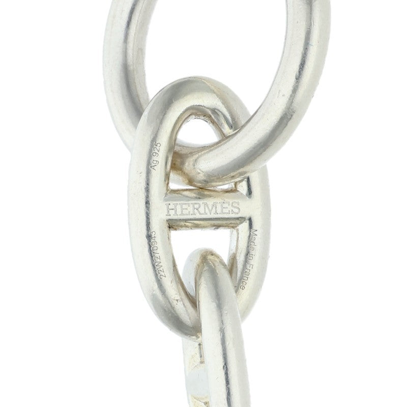 HERMES Chaine d'Ancre GM Silver Bracelet Size 13LINK