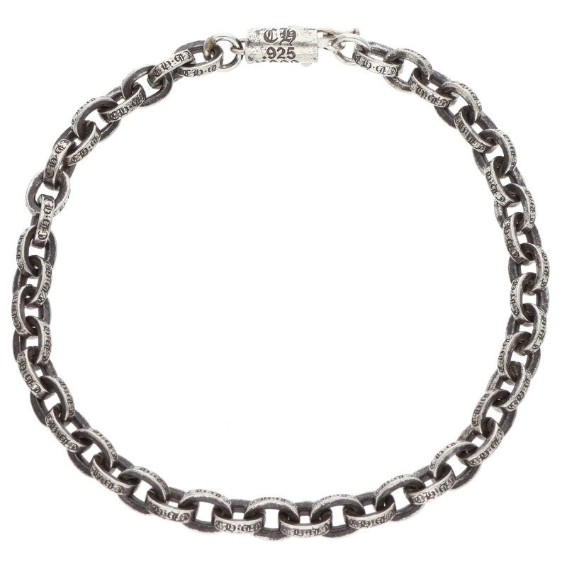 Chrome Hearts Paper Chain Silver Bracelet Size 7INCH