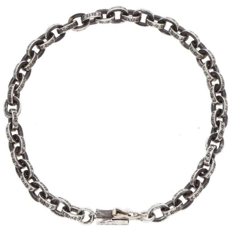 Chrome Hearts Paper Chain Silver Bracelet Size 7INCH