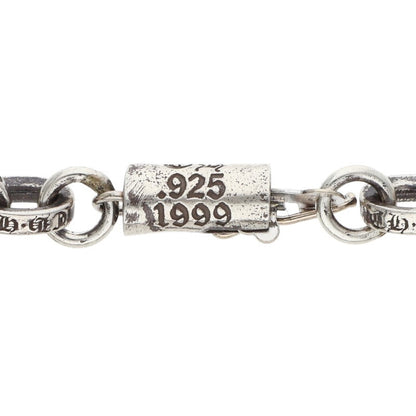 Chrome Hearts Paper Chain Silver Bracelet Size 7INCH