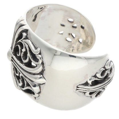 Chrome Hearts Floral Cross Wide Silver Bangle Belt Size ONE SIZE