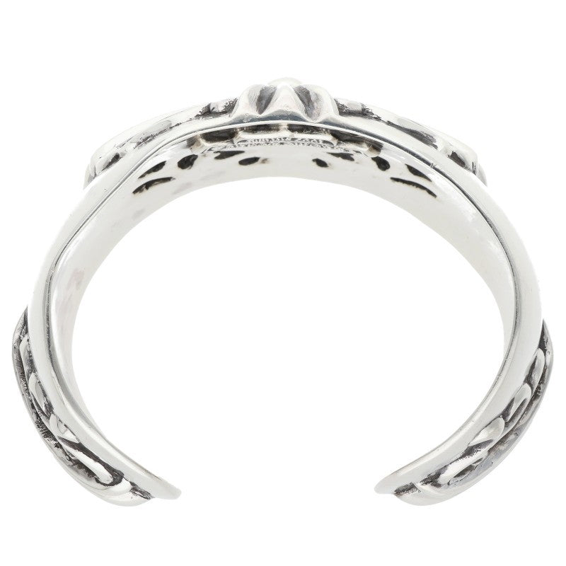 Chrome Hearts Floral Cross Wide Silver Bangle Belt Size ONE SIZE