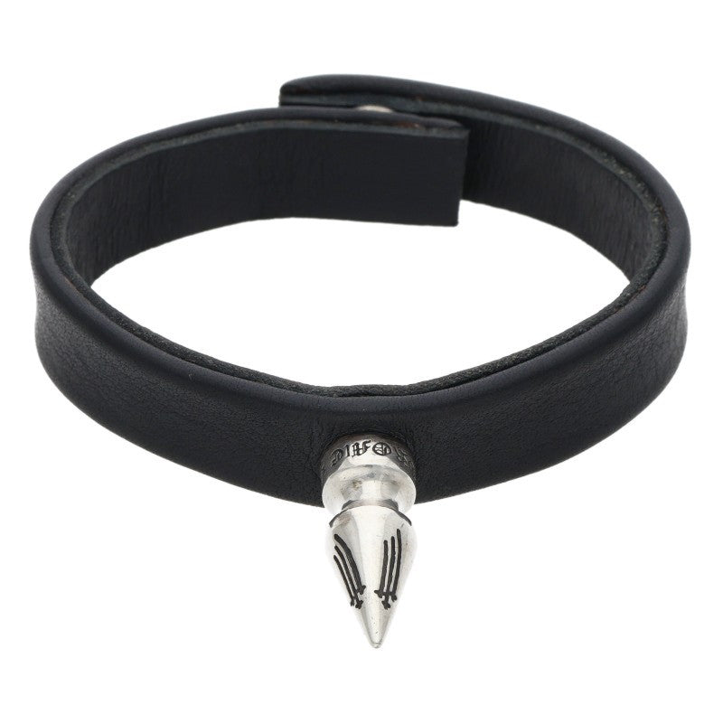 Chrome Hearts Single Spike Leather Bracelet Size ONE SIZE