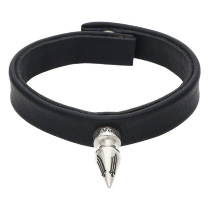 Chrome Hearts Single Spike Leather Bracelet Size ONE SIZE