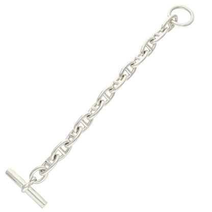 HERMES Chaine d'Ancre GM Silver Bracelet Size 12LINK