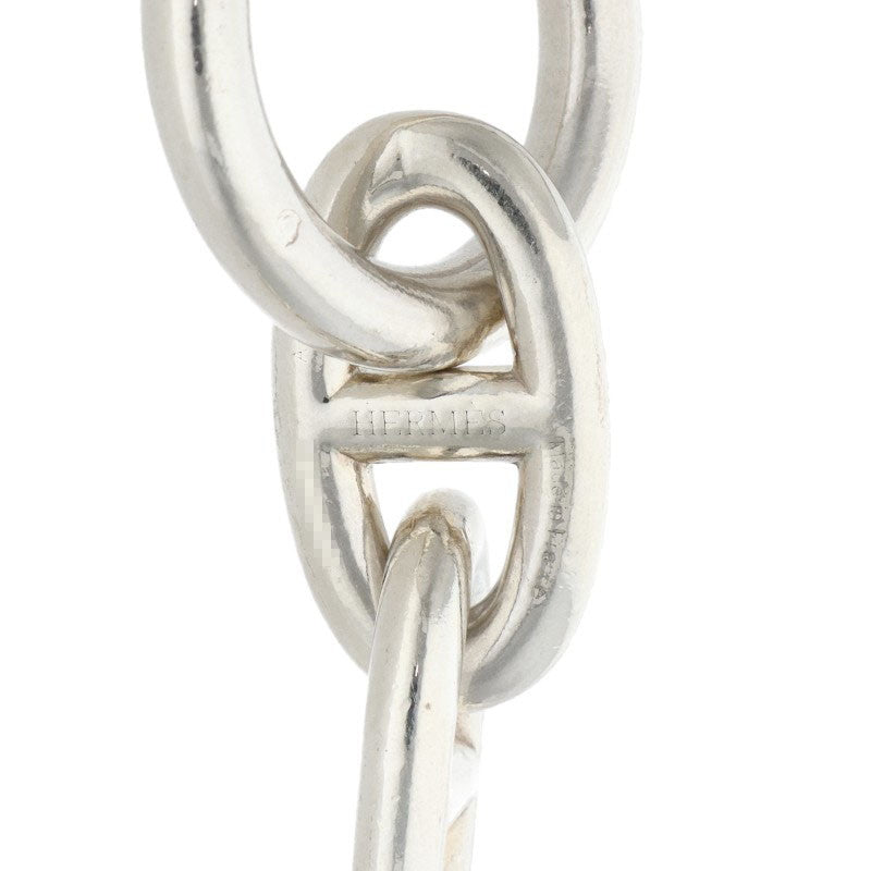 HERMES Chaine d'Ancre GM Silver Bracelet Size 12LINK