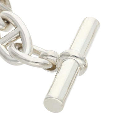 HERMES Chaine d'Ancre GM Silver Bracelet Size 12LINK