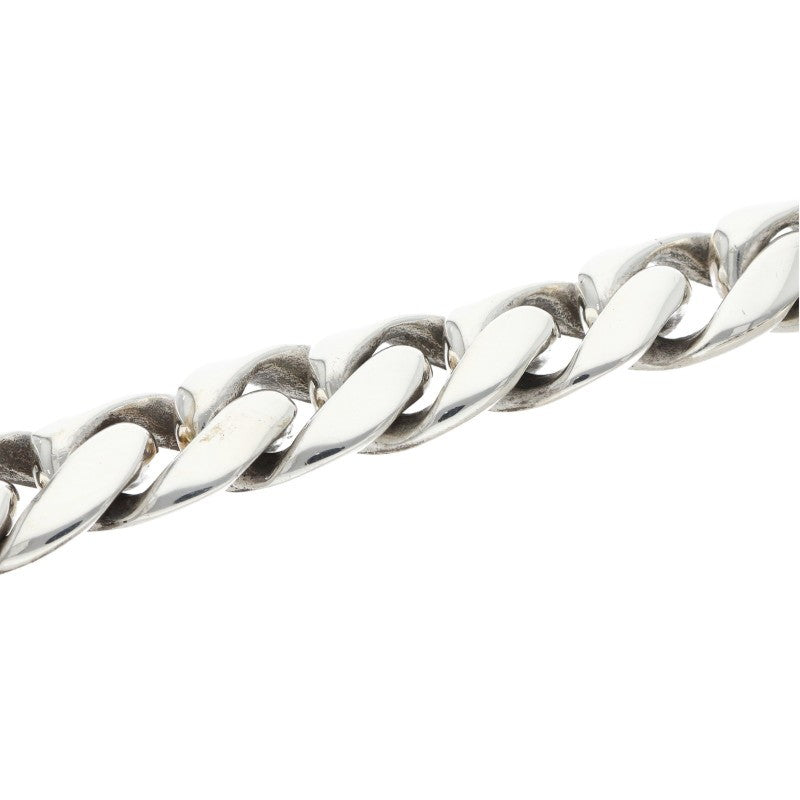 Chrome Hearts ID Floral Cross Silver Bracelet Size 11LINK