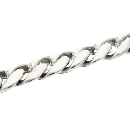 Chrome Hearts ID Floral Cross Silver Bracelet Size 11LINK