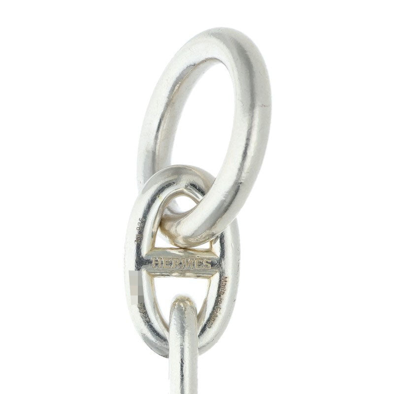 HERMES Chaine d'Ancre TGM Silver Bracelet Size 13LINK