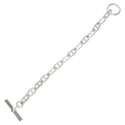 HERMES Chaine d'Ancre GM Silver Bracelet 925 Size 14LINK