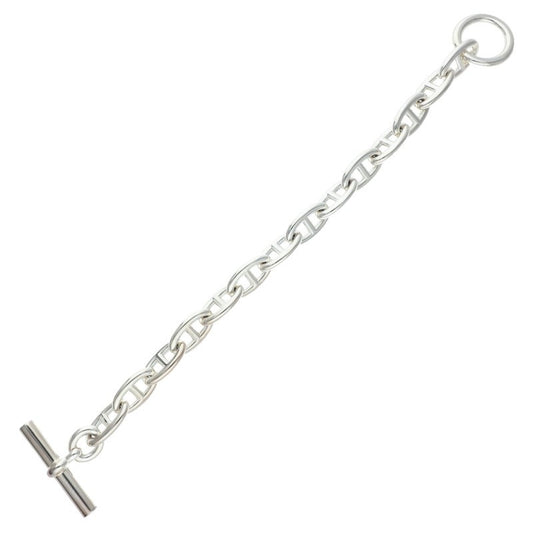 HERMES Chaine d'Ancre GM Silver Bracelet 925 Size 14LINK