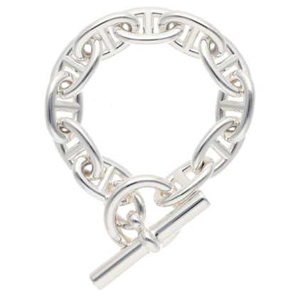 HERMES Chaine d'Ancre TGM Silver Bracelet Size 11LINK