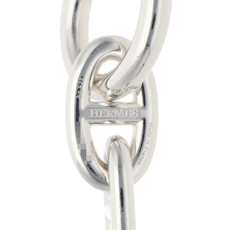 HERMES Chaine d'Ancre TGM Silver Bracelet Size 11LINK