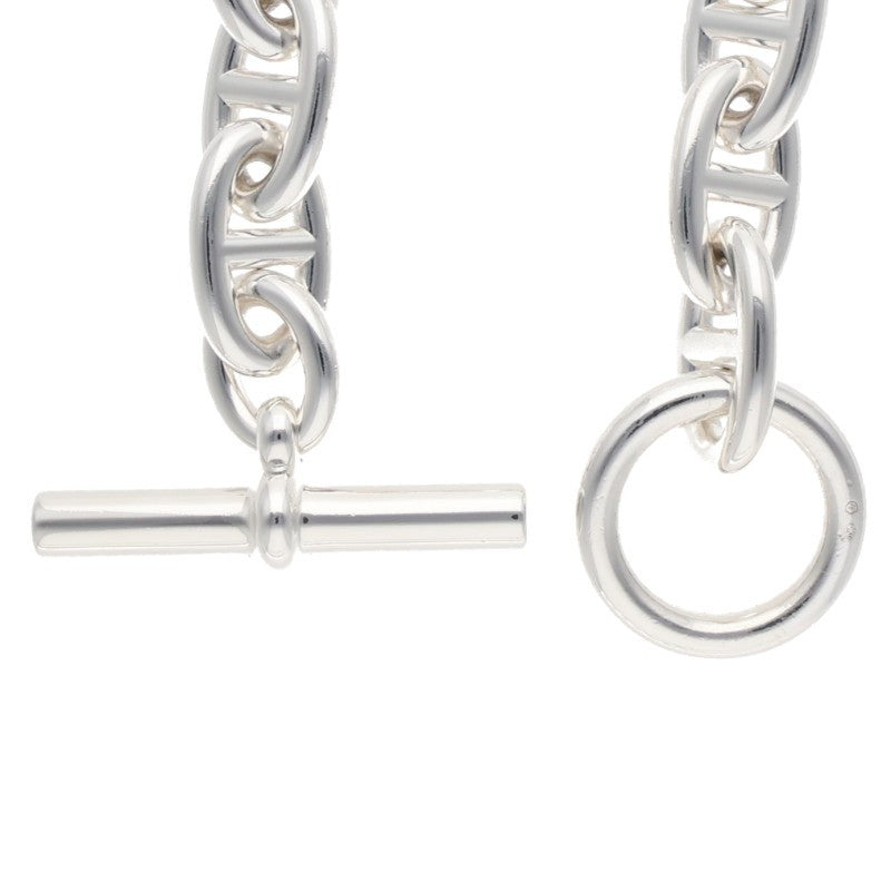 HERMES Chaine d'Ancre TGM Silver Bracelet Size 11LINK
