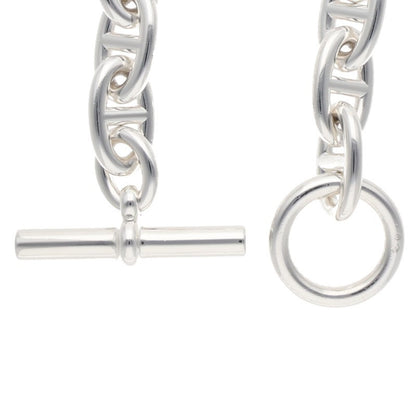 HERMES Chaine d'Ancre TGM Silver Bracelet Size 11LINK