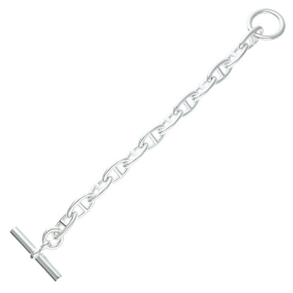 HERMES Chaine d'Ancre GM Silver Bracelet Size 12LINK