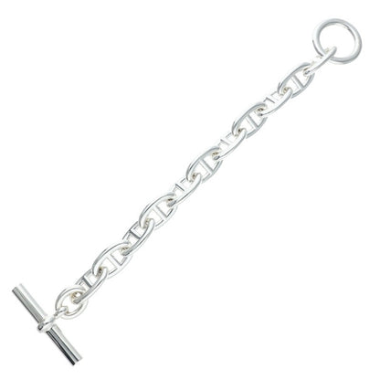 HERMES Chaine d'Ancre TGM Silver Bracelet Size 11LINK