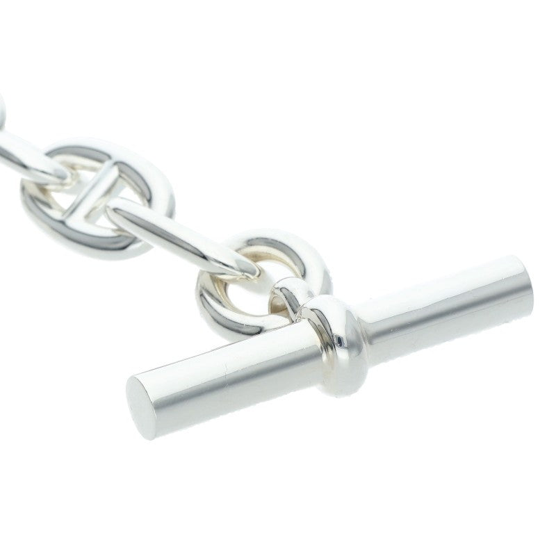 HERMES Chaine d'Ancre TGM Silver Bracelet Size 11LINK
