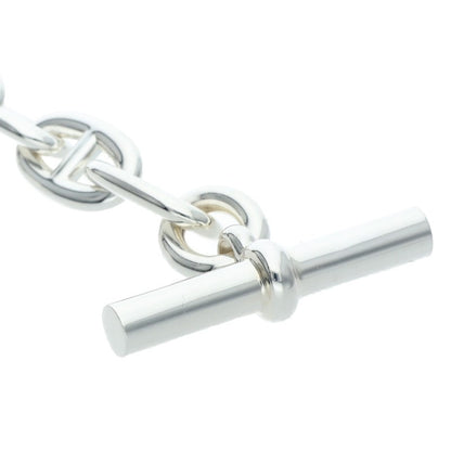 HERMES Chaine d'Ancre TGM Silver Bracelet Size 11LINK