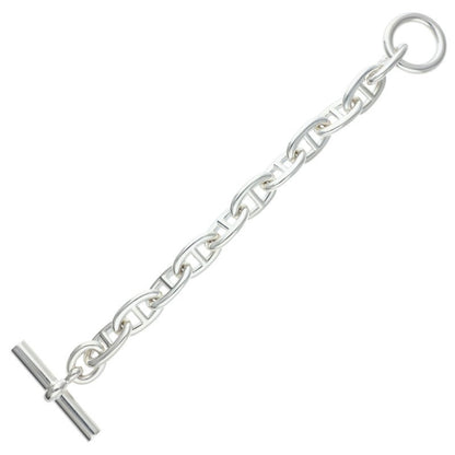 HERMES Chaine d'Ancre TGM Silver Bracelet Size 11LINK