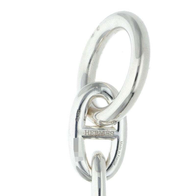 HERMES Chaine d'Ancre TGM Silver Bracelet Size 11LINK