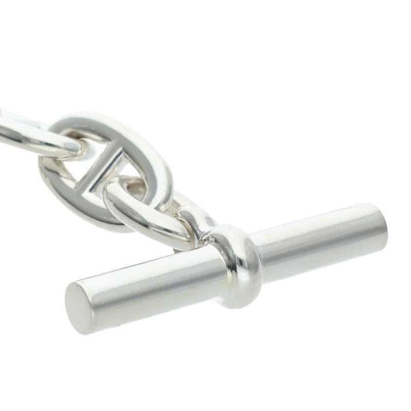 HERMES Chaine d'Ancre TGM Silver Bracelet Size 11LINK