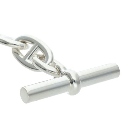 HERMES Chaine d'Ancre TGM Silver Bracelet Size 11LINK