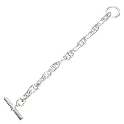 HERMES Chaine d'Ancre GM Silver Bracelet Size 13LINK