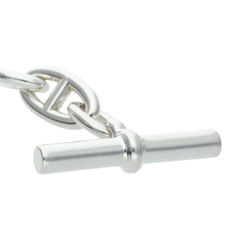 HERMES Chaine d'Ancre GM Silver Bracelet Size 13LINK