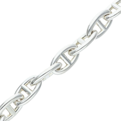 HERMES Chaine d'Ancre GM Silver Bracelet Size 13LINK