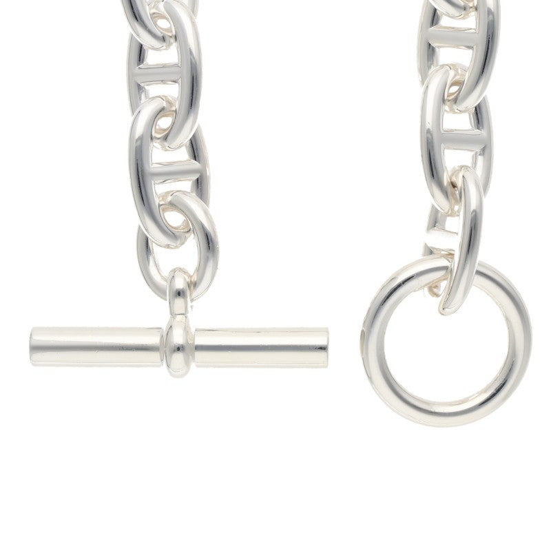HERMES Chaine d'Ancre TGM Silver Bracelet Size 11LINK
