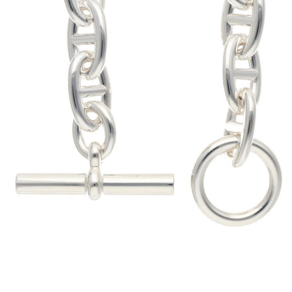 HERMES Chaine d'Ancre TGM Silver Bracelet Size 11LINK