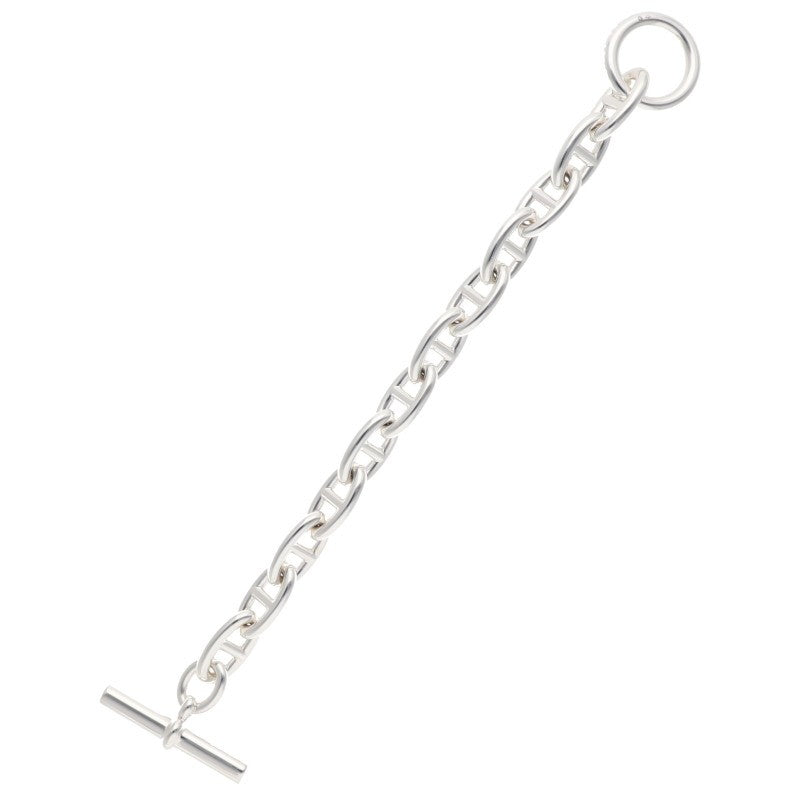 HERMES Chaine d'Ancre GM Silver Bracelet Size 12LINK