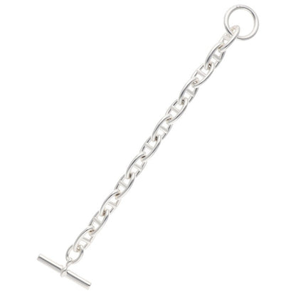 HERMES Chaine d'Ancre GM Silver Bracelet Size 12LINK