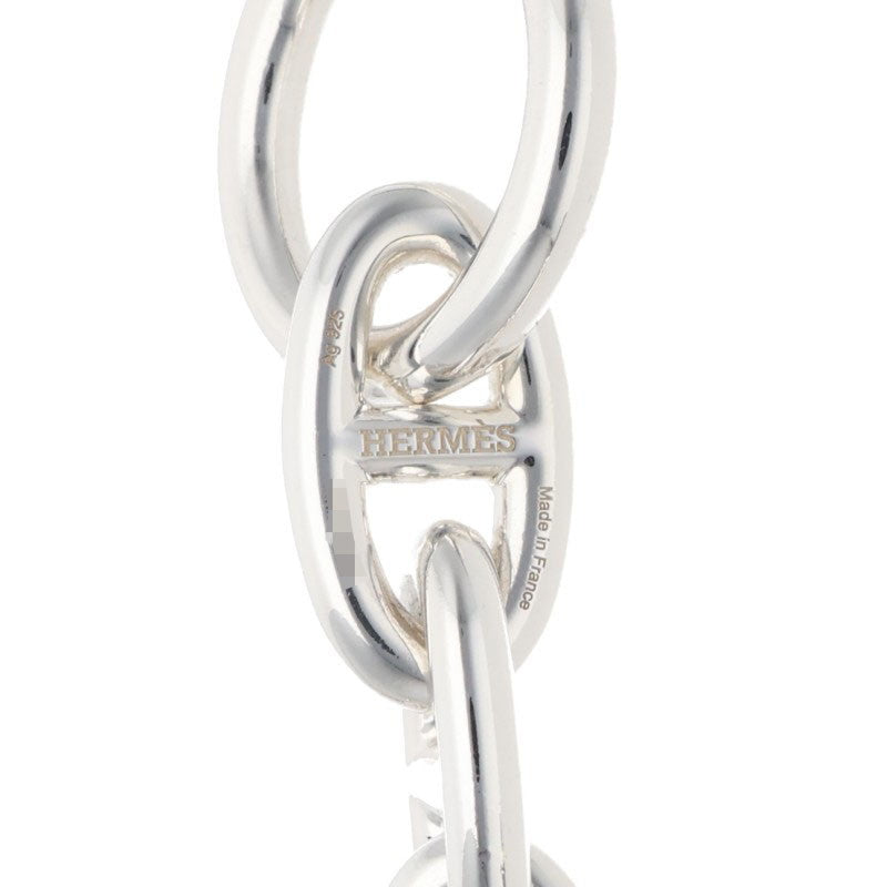 HERMES Chaine d'Ancre GM Silver Bracelet Size 12LINK
