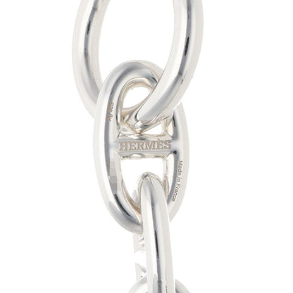 HERMES Chaine d'Ancre GM Silver Bracelet Size 12LINK