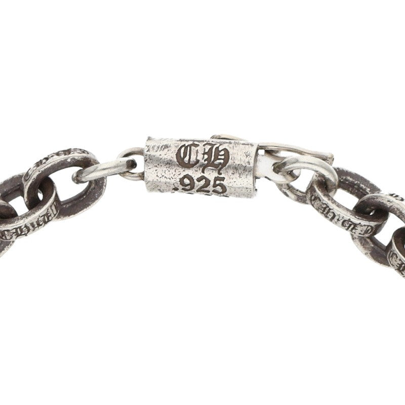 Chrome Hearts Paper Chain Silver Bracelet Size 7INCH
