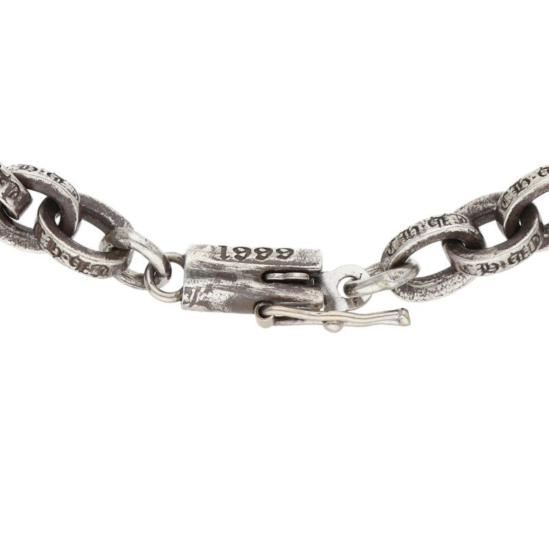 Chrome Hearts Paper Chain Silver Bracelet Size 7INCH
