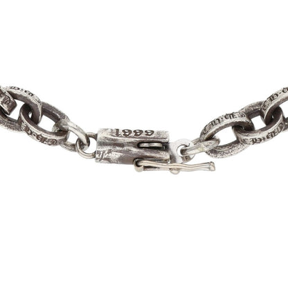 Chrome Hearts Paper Chain Silver Bracelet Size 7INCH