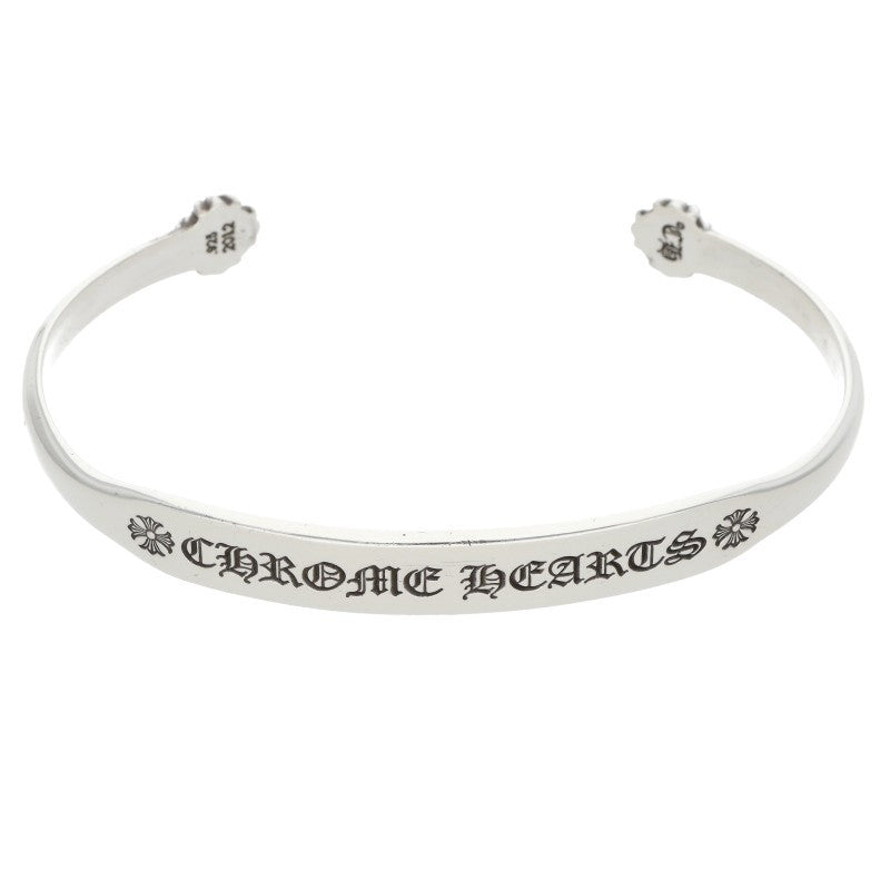 Chrome Hearts Flat CH Silver Bangle Bracelet Size ONE SIZE