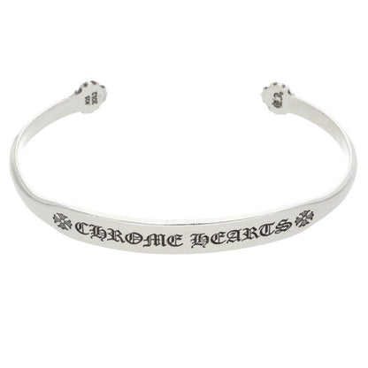 Chrome Hearts Flat CH Silver Bangle Bracelet Size ONE SIZE