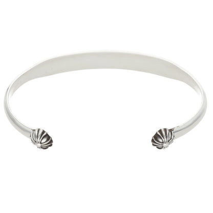 Chrome Hearts Flat CH Silver Bangle Bracelet Size ONE SIZE